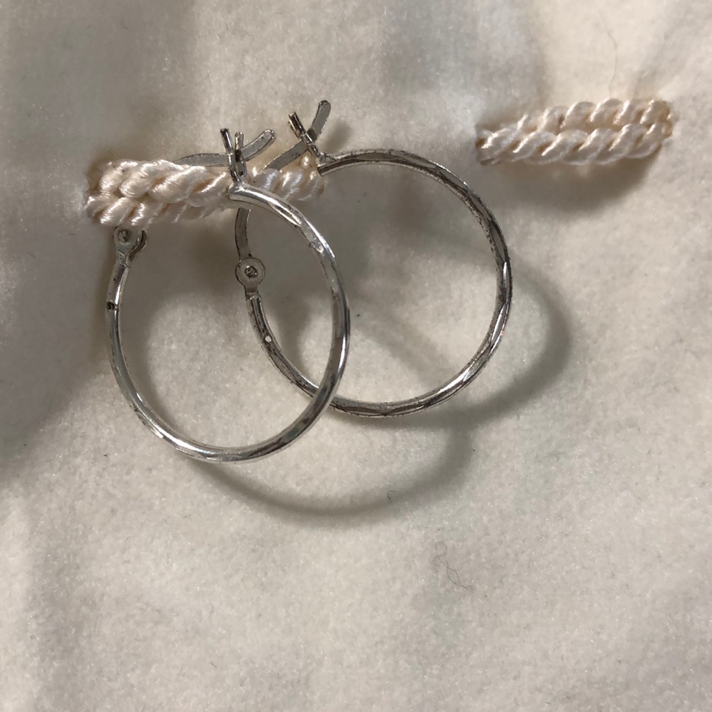 Small Silver Hoops